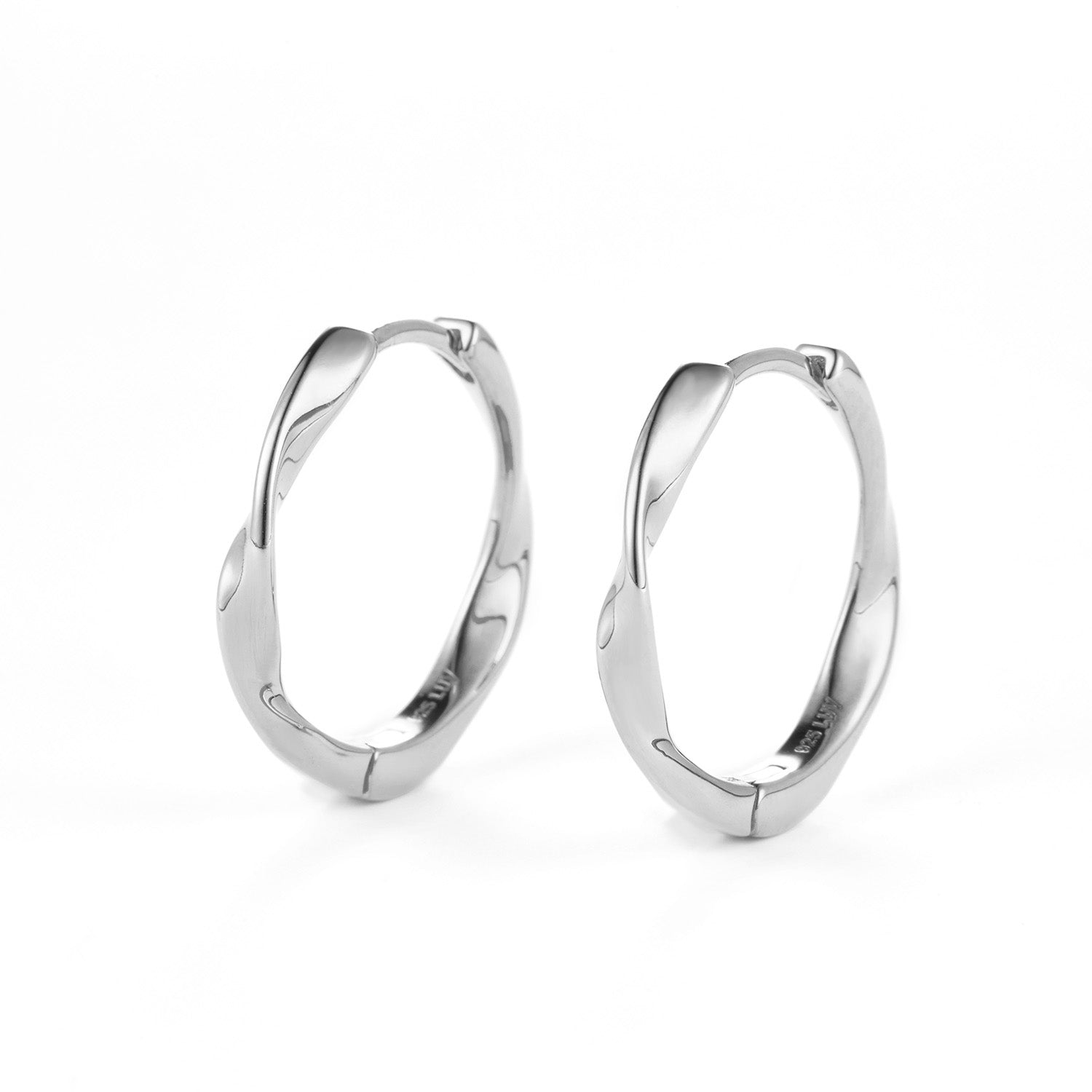 LuvaLu Jewellery - La Havre øreringe, Medio - Sølv