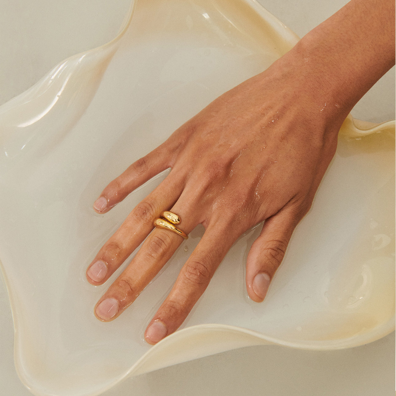 Pernille Corydon - Blossom Ring r-510-gp - Golden main image 1