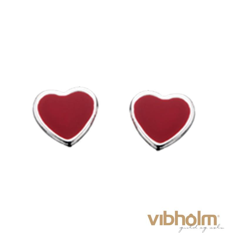 Børne ørestikker - Hjerter - Sølv 101672