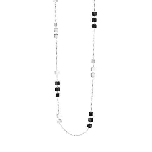Georg Jensen - Aria Sautoir - sterlingsølv med sort onyx 3533071