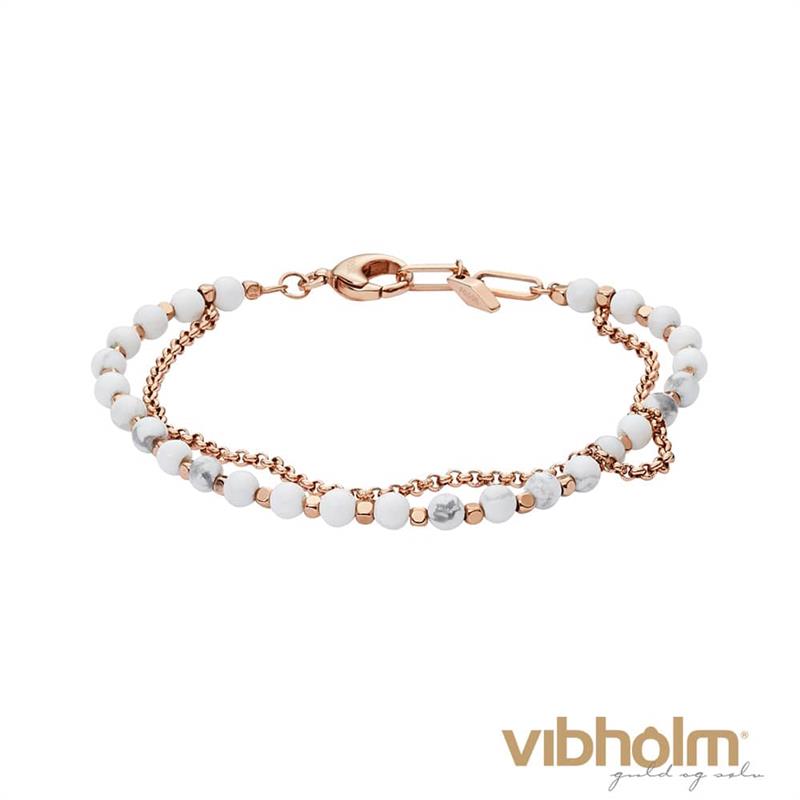 Fossil - Fashion Armbånd - rosaforgyldt stål JA6774791