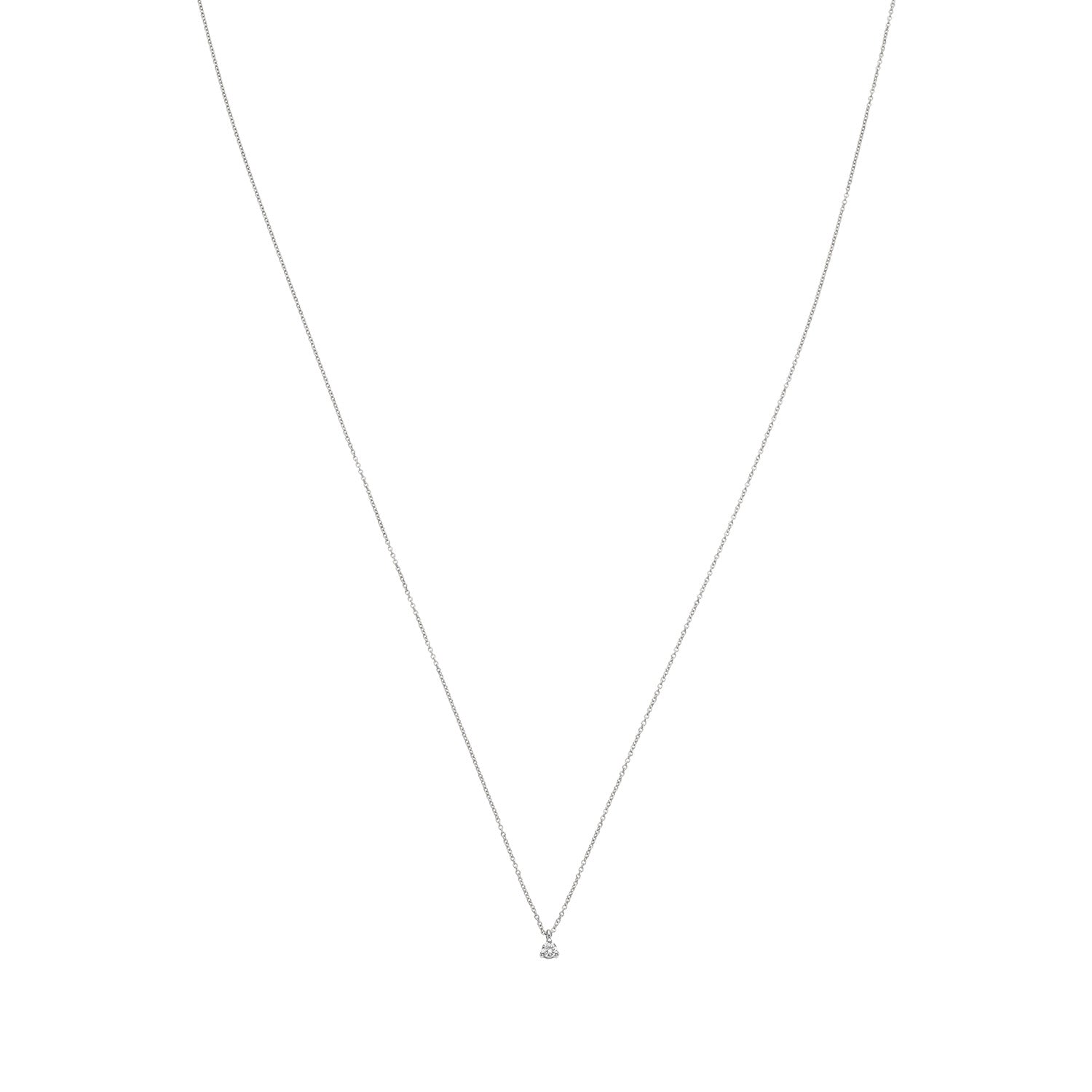 Diamond by Vibholm - halskæde 14 kt. hvidguld - 0,05 ct | 3.495,00 kr Diamond Fri fragt ved køb over 299 kr | Vibholm